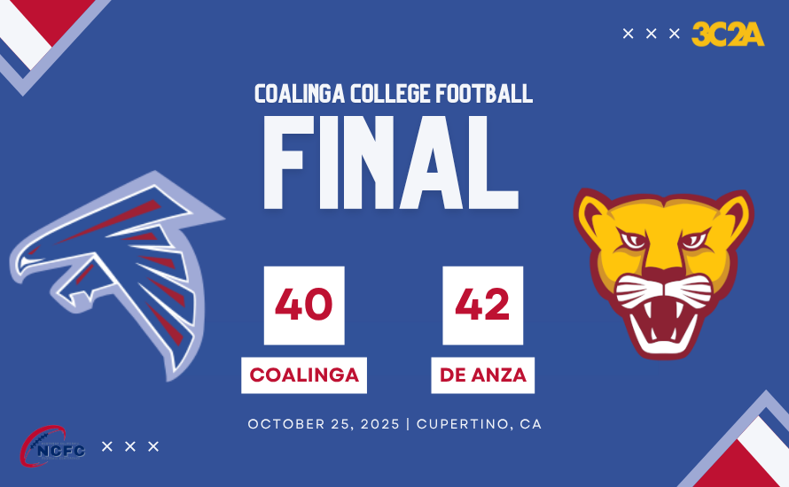 Falcons push unbeaten De Anza, come up short in 42-40 loss