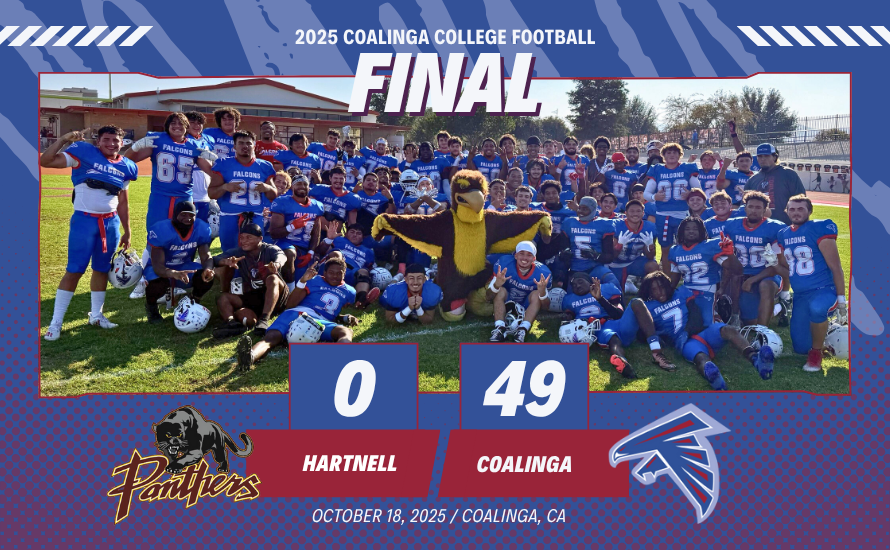 Falcons rout Hartnell 49-0 for fifth straight win
